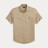 Camisa Linho Polo Ralph Lauren Manga Curta