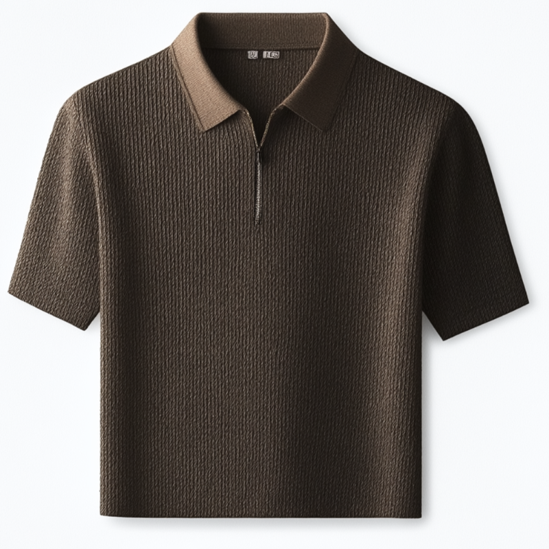 Camisa Polo Malha Francesa Brown