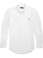 Camisa Linho Polo Ralph Lauren Manga Longa