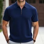 Camisa Polo Malha Francesa Blue
