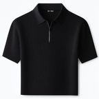 Camisa Polo Malha Francesa Black