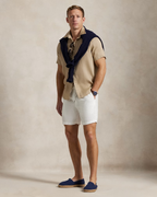 Camisa Linho Polo Ralph Lauren Manga Curta